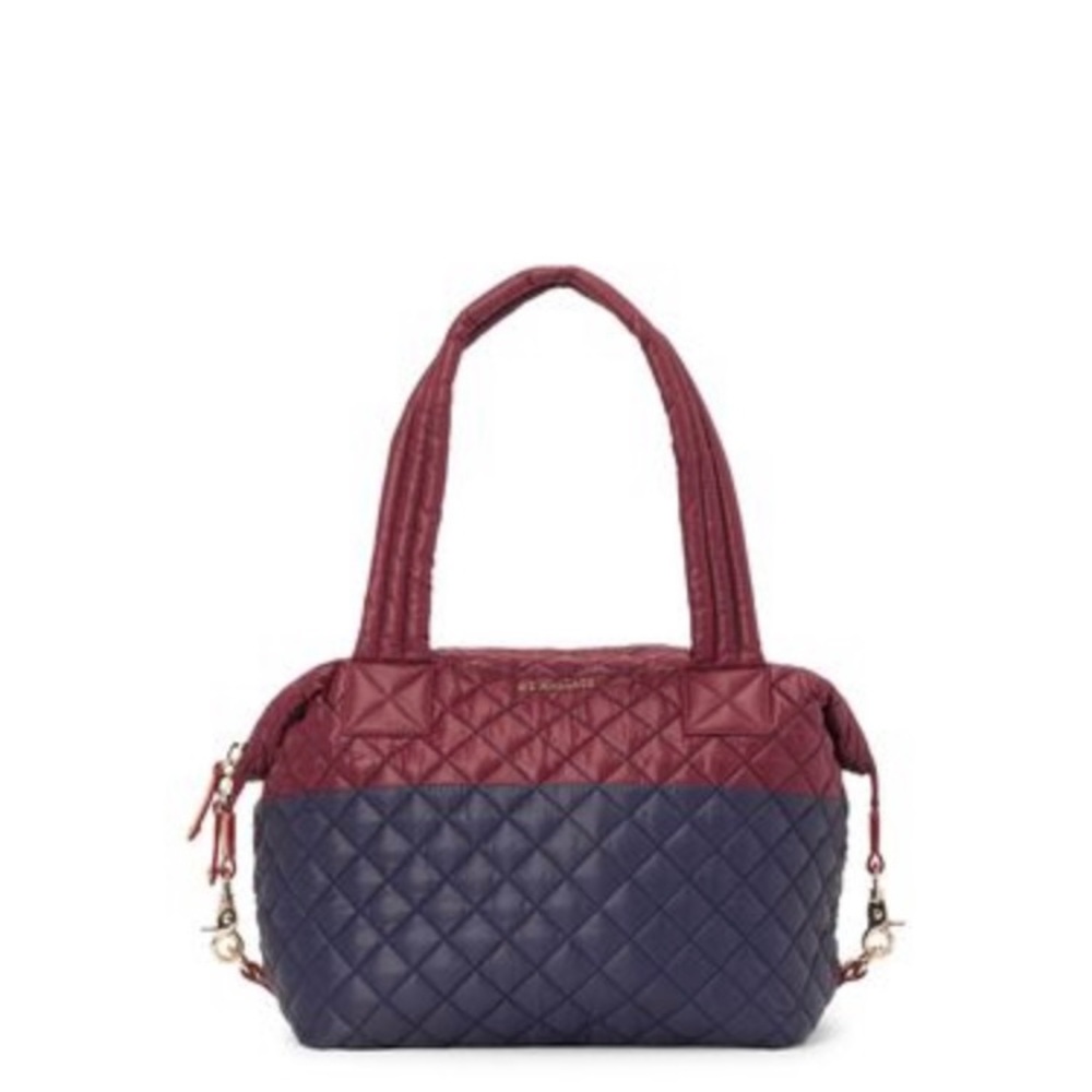 MZ Wallace Maroon/Dawn Colorblock Medium Sutton